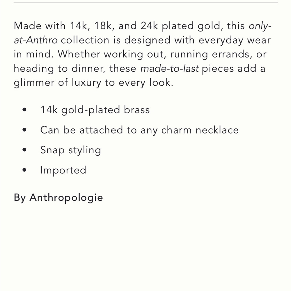 Anthropologie Gold Plated Lucky Duck Charm Pendant - Picture 8 of 8